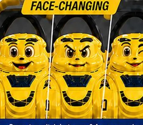 Press to switch between 3 fun expressions